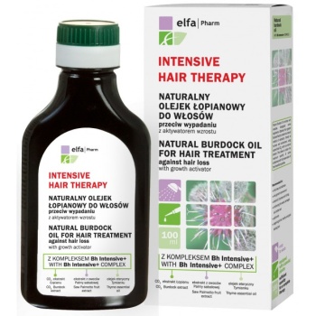 ELFA PHARM INTENSIVE HAIR THERAPY naturalny olejek łopianowy do włosów z kompleksem Bh Intensive + przeciw wypadaniu włosów z aktywatorem wzrostu