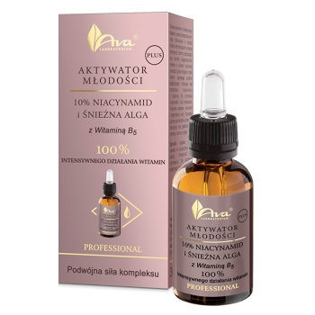 AVA LABORATORIUM Aktywator Młodości PLUS 10% Niacynamid i Śnieżna Alga ‧ 30 ml