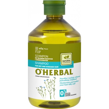 O'HERBAL SZAMPON DO WŁOSÓW SUCHYCH Z EKSTRAKTEM Z LNU
