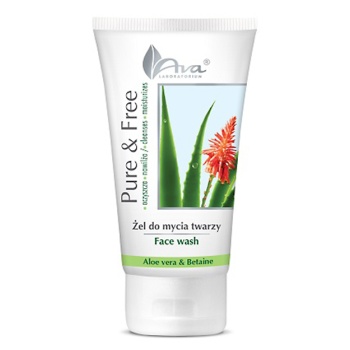 AVA PURE & FREE ŻEL DO MYCIA TWARZY ALOES I BETAINA