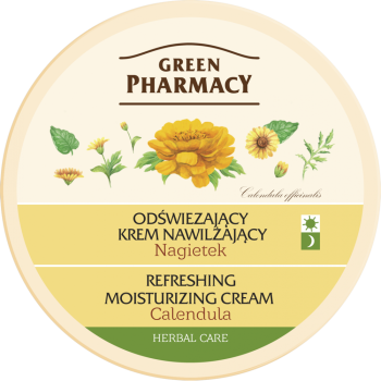 GREEN PHARMACY NAWILŻAJACY KREM DO TWARZY NAGIETEK