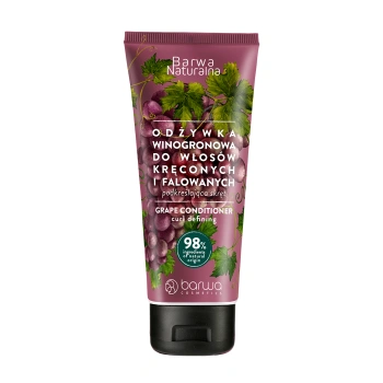 BARWA ODŻYWKA WINOGRONOWA DO WŁOSÓW KRĘCONYCH I FALOWANYCH BARWA NATURALNA 200 ML
