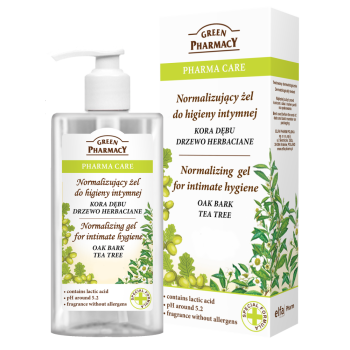 GREEN PHARMACY NORMALIZUJĄCY ŻEL DO HIGIENY INTYMNEJ KORA DĘBU TEA TREE