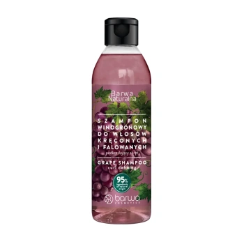 BARWA Szampon Winogronowy do włosów kręconych i falowanych Barwa Naturalna 300 ml