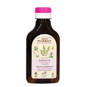 GREEN PHARMACY Olejek łopianowy ze skrzypem polnym przeciw wypadaniu włosów 100 ml